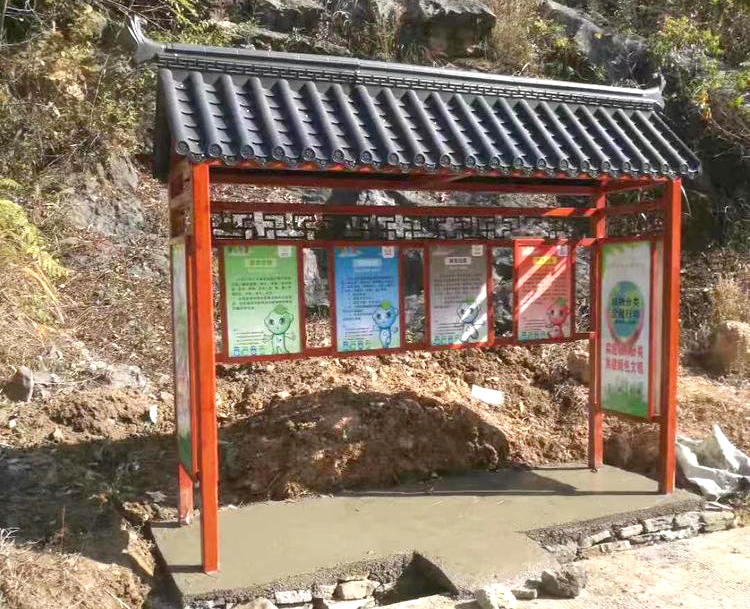 仿古垃圾分類(lèi)亭圖片